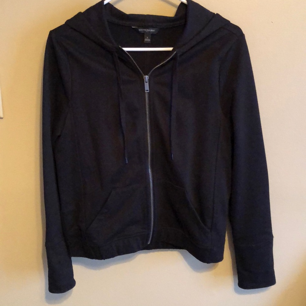 Black zip up hoodie